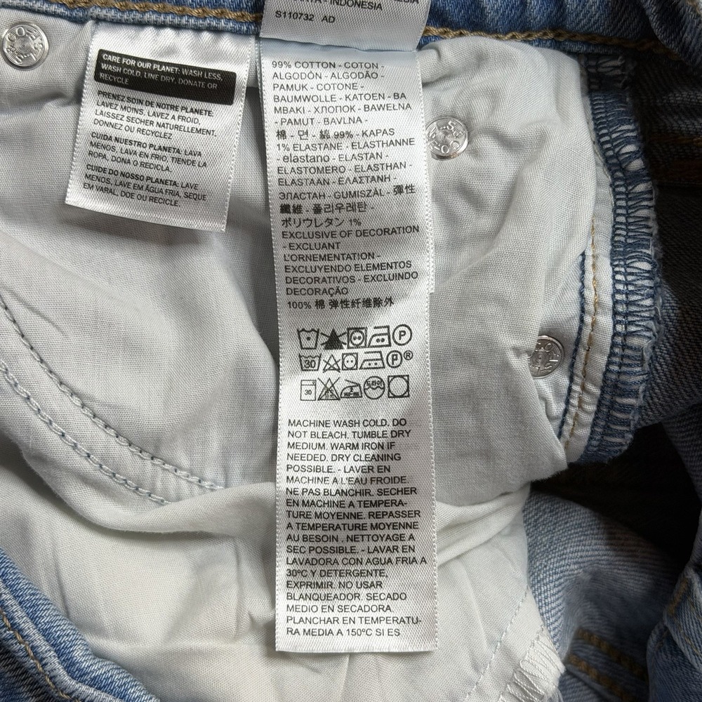 Levi's Premium 70s High Flare Jeans Women's 26x32 Light Wash A0899-0015 Western - Picture 5 of 15
